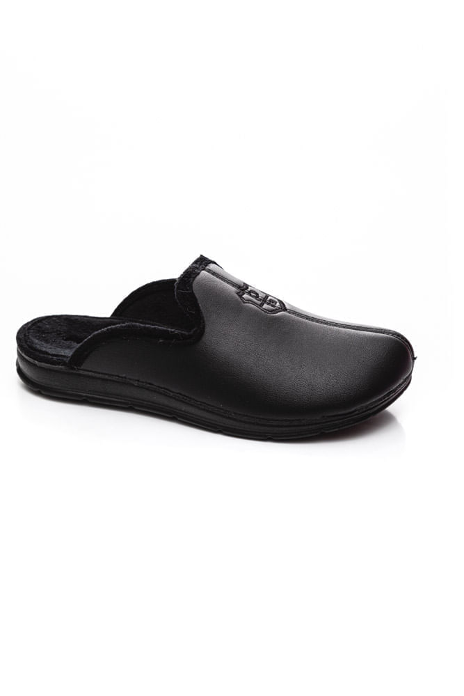 Pantufa Pegada Chinelo Masculino Slip Atoalhada 166001-04 Preto