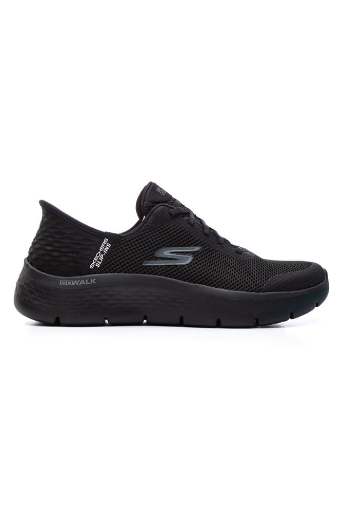 Tênis Skechers Go Walk Flex Grand Slip-Ins Unissex 124836-Bbk Preto