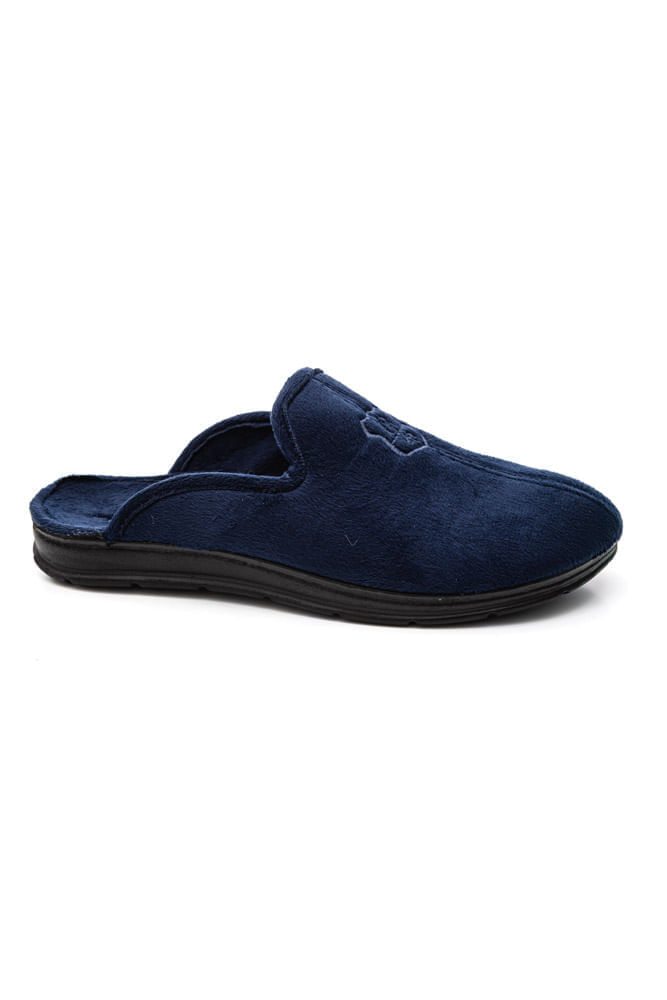 Pantufa Pegada Masculina Em Tecido 166001-02 Azul