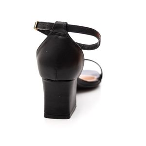 Sandália Salto Beira Rio Salto Bloco Feminina Napa 8536.106 Preto