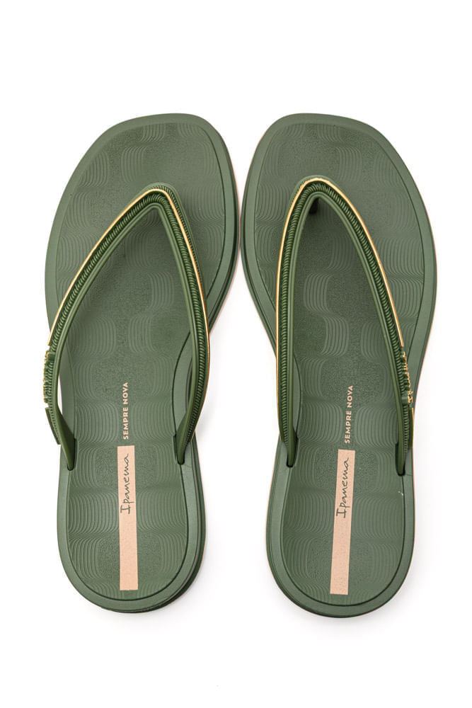 Chinelo Ipanema Feminino Glow 27398-Br7470 Verde Escuro