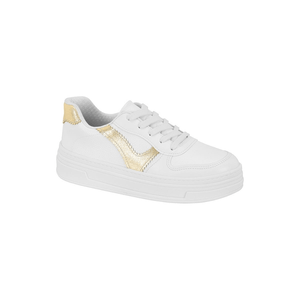 Tênis Beira Rio Casual Feminino Napa 4321.103 Ouro