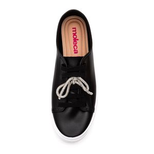 Tênis Moleca Flow Feminino Elástico  5296.585 Preto