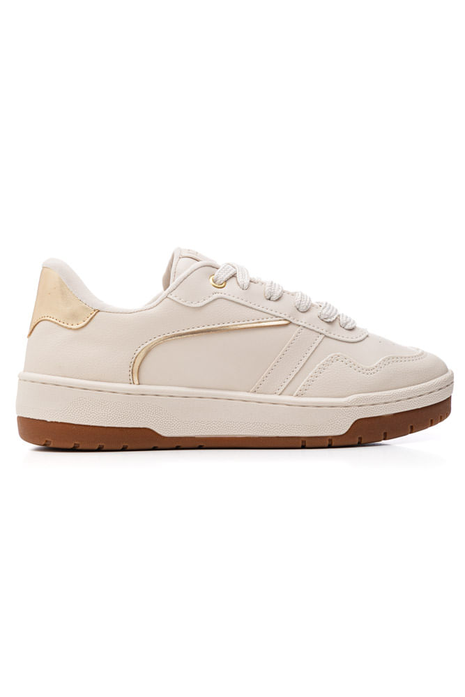 Tênis Izalu Casual Feminino Sola Caixa 26116iz-5016 Off-White