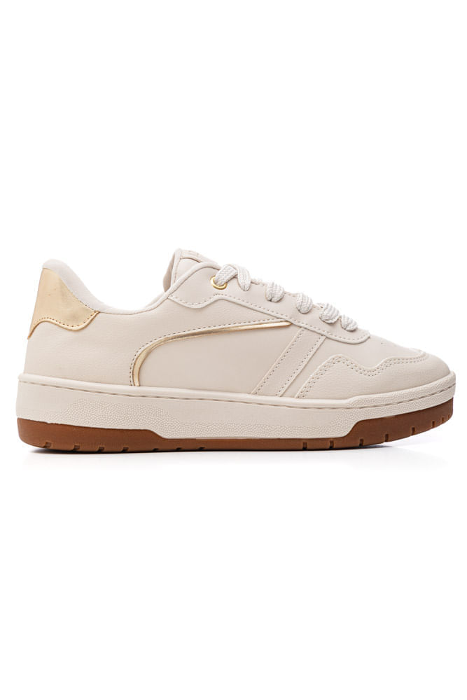 Tênis Izalu Casual Feminino Sola Caixa 26116iz-5016 Off-White