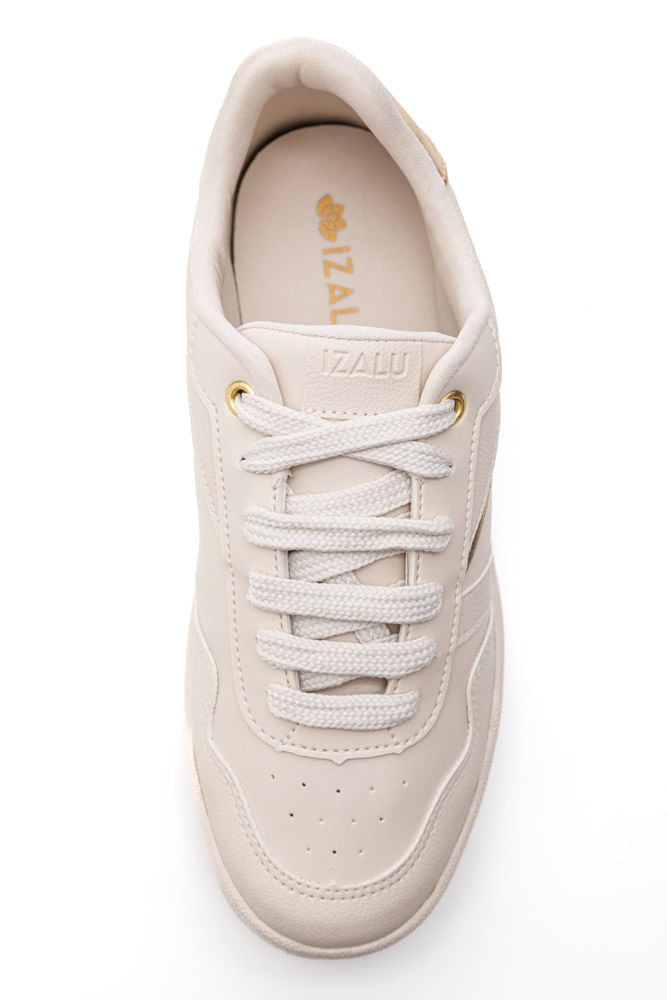 Tênis Izalu Casual Feminino Sola Caixa 26116iz-5016 Off-White