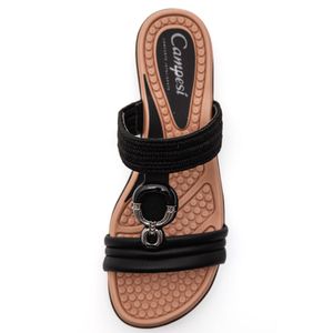 Tamanco Campesí Anabela Feminino Eva Comfort Ce162-04 Preto