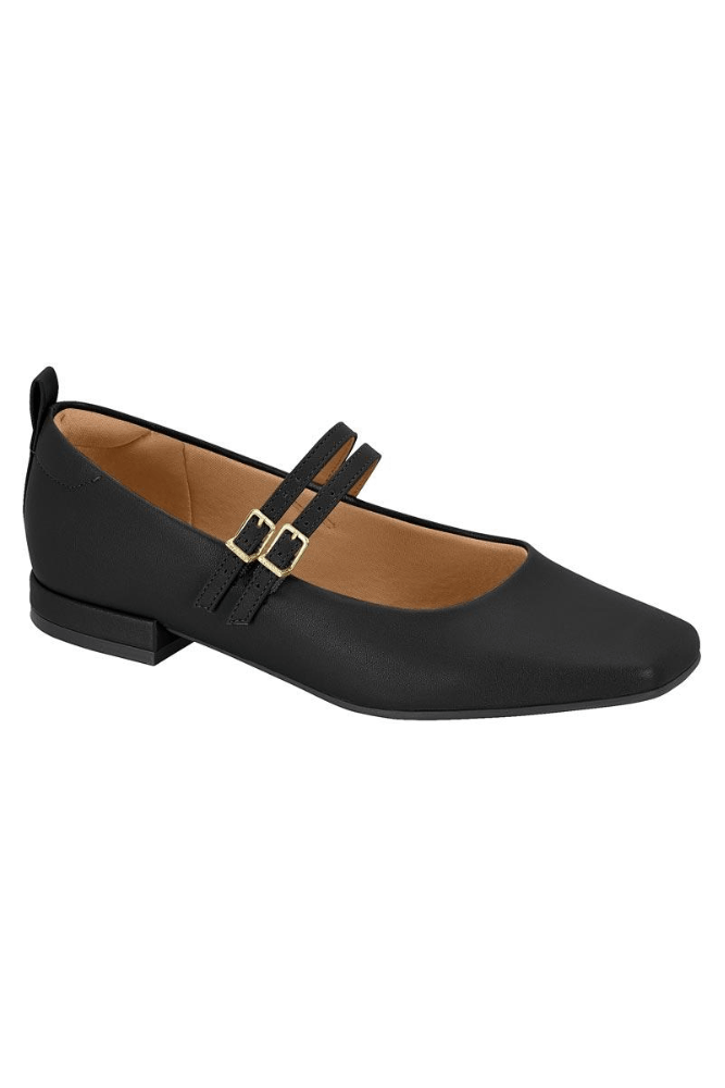 Sapatilha Vizzano Bico Quadrado Feminina 1427.208 Preto