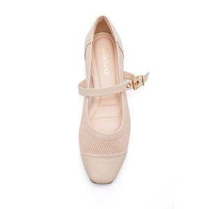 Sapatilha Bebecê Bico Redondo Feminina Tela T1128-328 Off-White