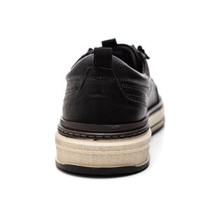 Sapatênis Democrata Casual Masculino Em Couro 640201-001 Preto