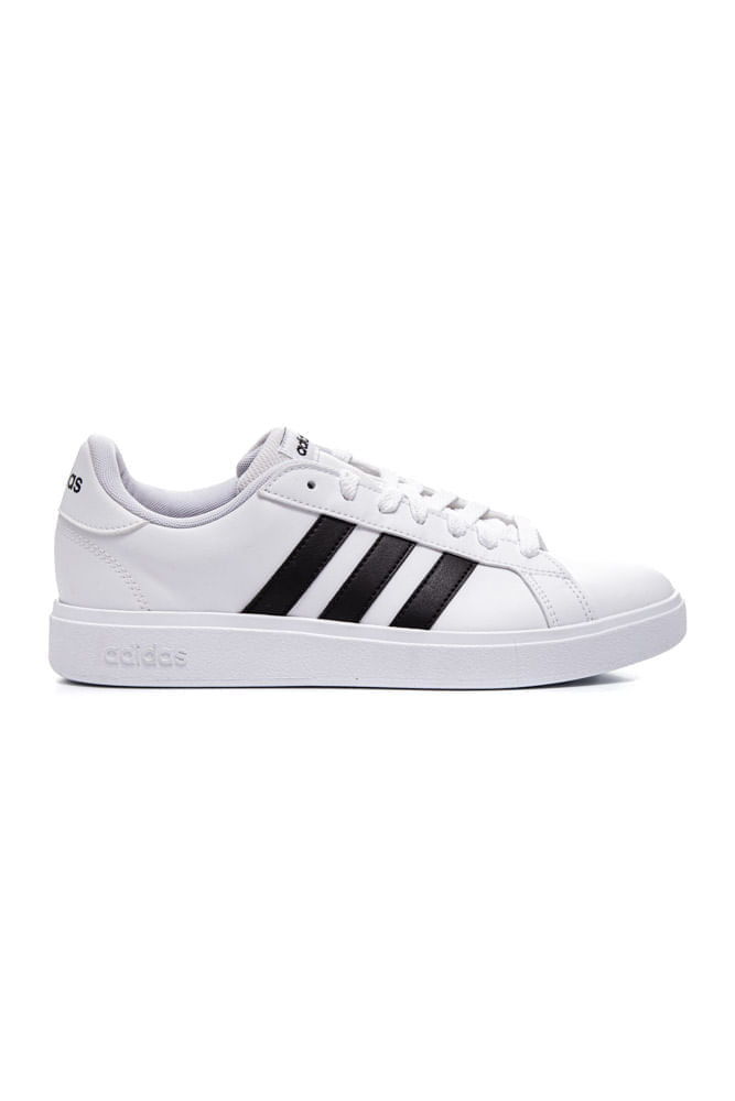 Tênis Adidas Grand Court Td Feminino Amarração Iq7281 Branco