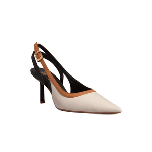 Sapato Santa Lolla Slingback Feminino Em Couro 06d1.5832.0345 Off-White
