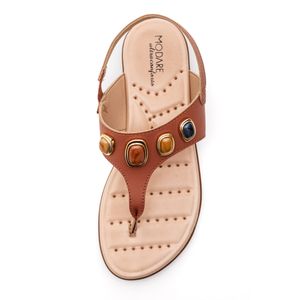 Sandália Modare Rasteira Feminina Ultraconforto 7053.173 Nude