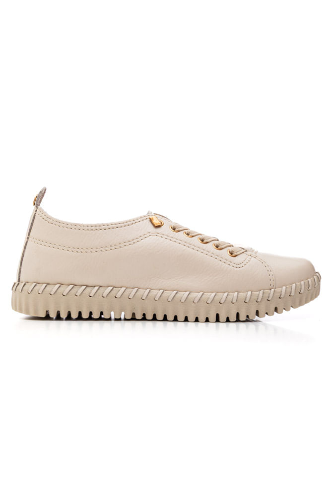 Tênis Bottero Twister Feminino Couro Burnish 374102 Off-White