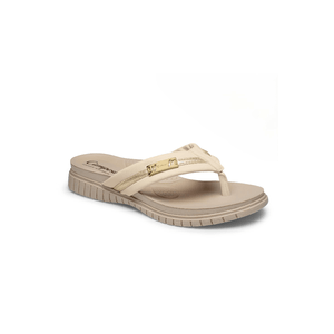 Chinelo Campesi Anabela Feminino Eva Comfort Ce242-02 Off-White