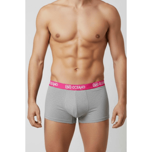 Kit 3 Pares Cueca Boxer Neon Oceano 44625 Cinza