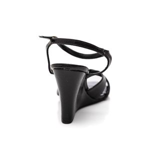 Sandália Cha De Mel Anabela Casual 104.7210 Preto