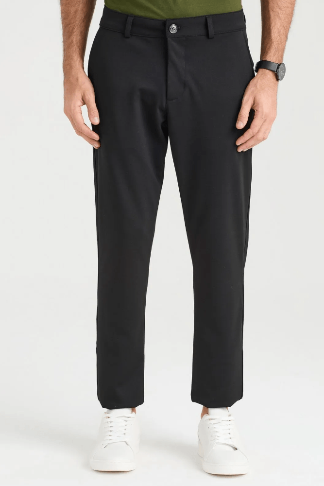 Calça Docthos Slim Malha Lisa Masculina 601 220455 Preto