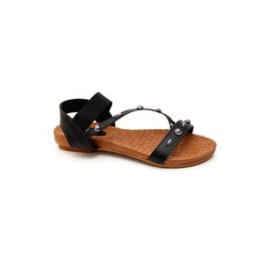 Sandália Meyre Slip-On Feminina Tachas 238 Preto