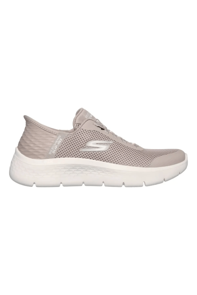 Tênis Skechers Go Walk Flex Grand  Slip-Ins Caminhada Feminino 124836-Tpe Bege