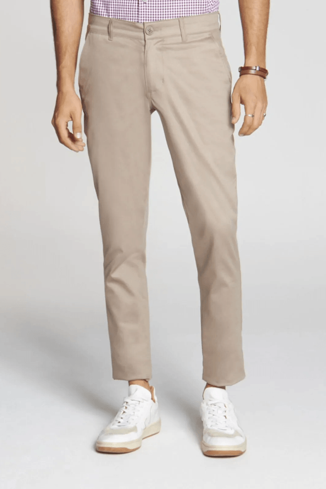 Calça Docthos Fit Sarja Bolso Faca Easy Masculina 110017 Bege