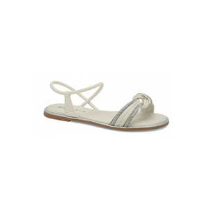 Sandália Ramarim Rasteira Feminina Calce Fácil 2520205-04 Off-White