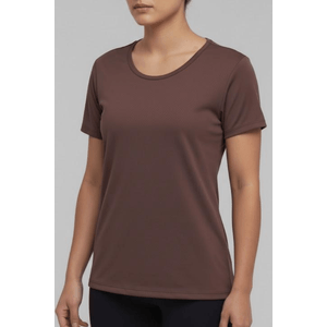Blusa Mode On Dry Fit Feminina Poliamida Elastano 7077 Marrom