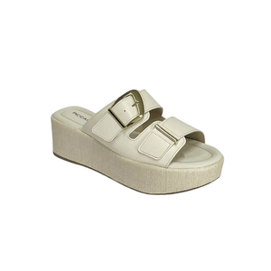 Tamanco Anabela Piccadilly 485004 Off-White