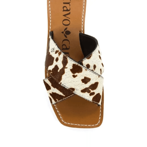 Chinelo Cravo E Canela Rasteiro Feminino Estampa 1818cc-42 Animal Print
