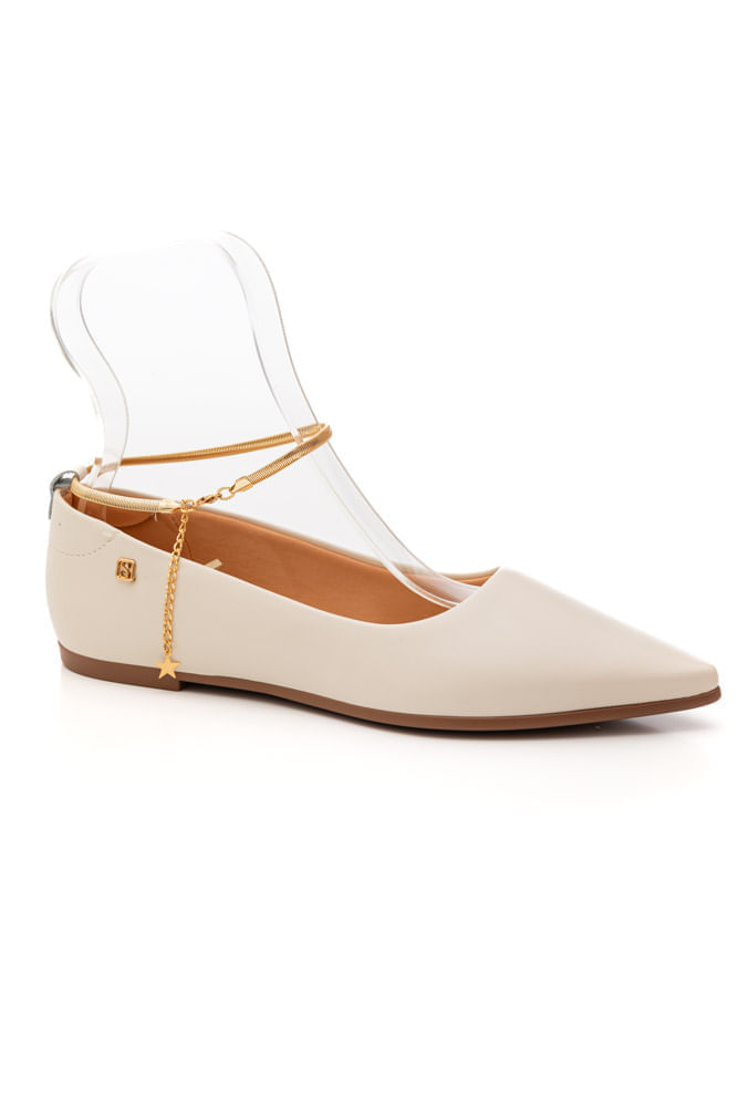 Sapato Santinelli Slingback Feminino Fivela 1636-009 Marrom