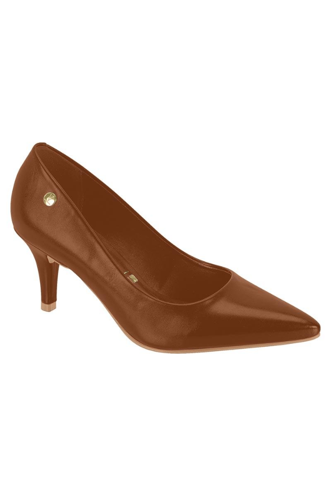 Sapato Vizzano Scarpin Feminino Bico Fino 1185.1402.29918 Marrom