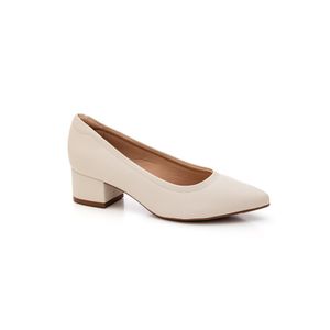 Sapato Modare Feminino Salto Baixo 7340.123 Off-White