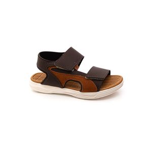 Sandália Molekinho Papete Infantil Menino Velcro 2402.945.17063 Marrom