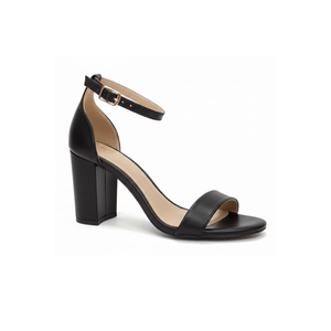 Sandalia Salto Bloco Cha De Mel Preto