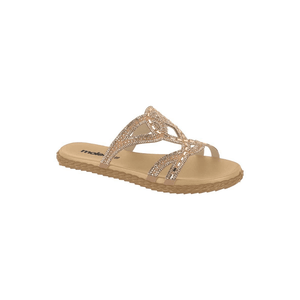 Chinelo Moleca Rasteira Feminino Strass 5452.143.28687 Off-White