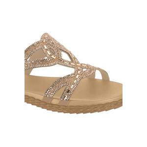 Chinelo Moleca Rasteira Feminino Strass 5452.143.28687 Off-White