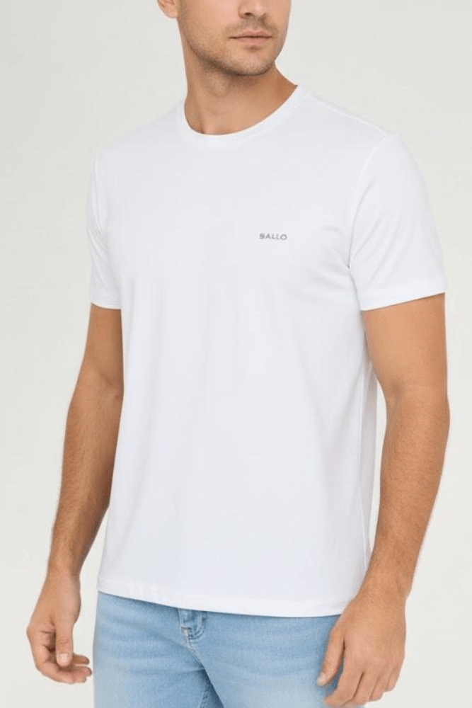 Camiseta Sallo Básica  Gola Redonda 10102314 Branco