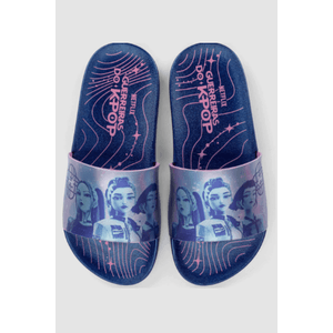Chinelo Grendene 23480-By108 Guerreiras Do Kpop Azul