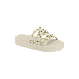 Chinelo Moleca Plataforma Feminino Slide 5489.121.9569 Off-White