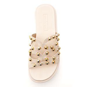 Chinelo Moleca Plataforma Feminino Slide 5489.121.9569 Off-White