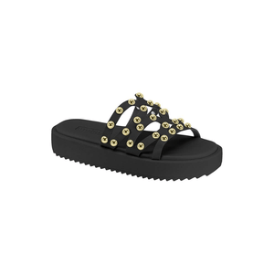 Chinelo Moleca Plataforma Feminino Slide 5489.121.9569 Preto