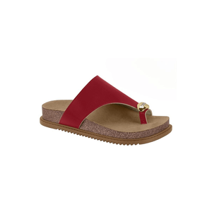 Chinelo Beira Rio Flatform Feminino Napa 8524.110 Vermelho