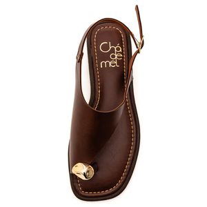 Sandalia Cha De Mel 951978 Marrom