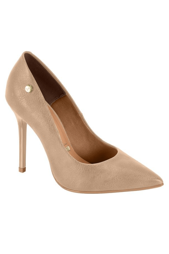 Sapato Vizzano Scarpin Feminino Bico Fino 1421.100.29711 Bege