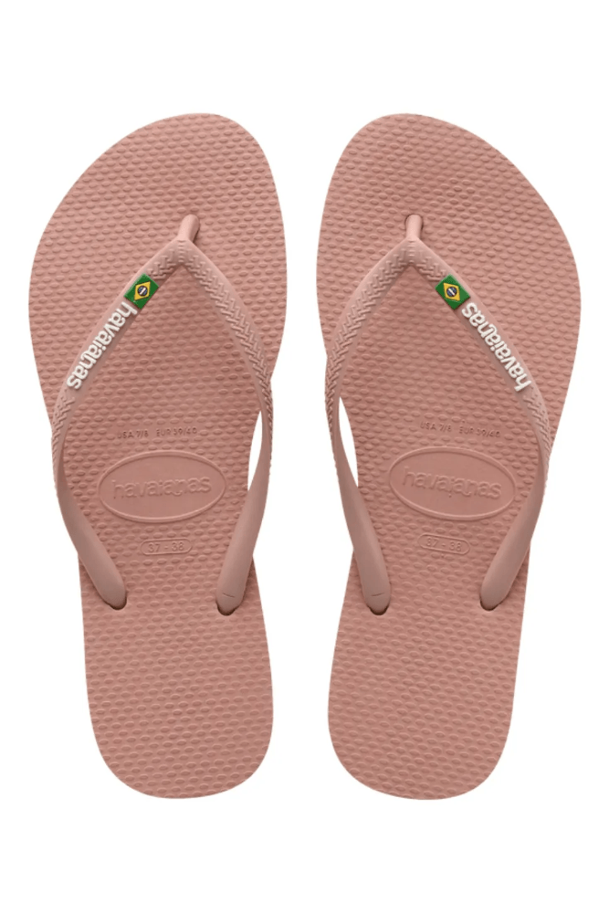 Chinelo Dedo Feminino Havaianas Slim Brasil Rosa