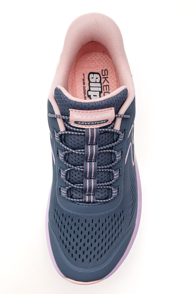 Tênis Skechers Treino Feminino Glide-Step Sole 180272-Sltp Azul