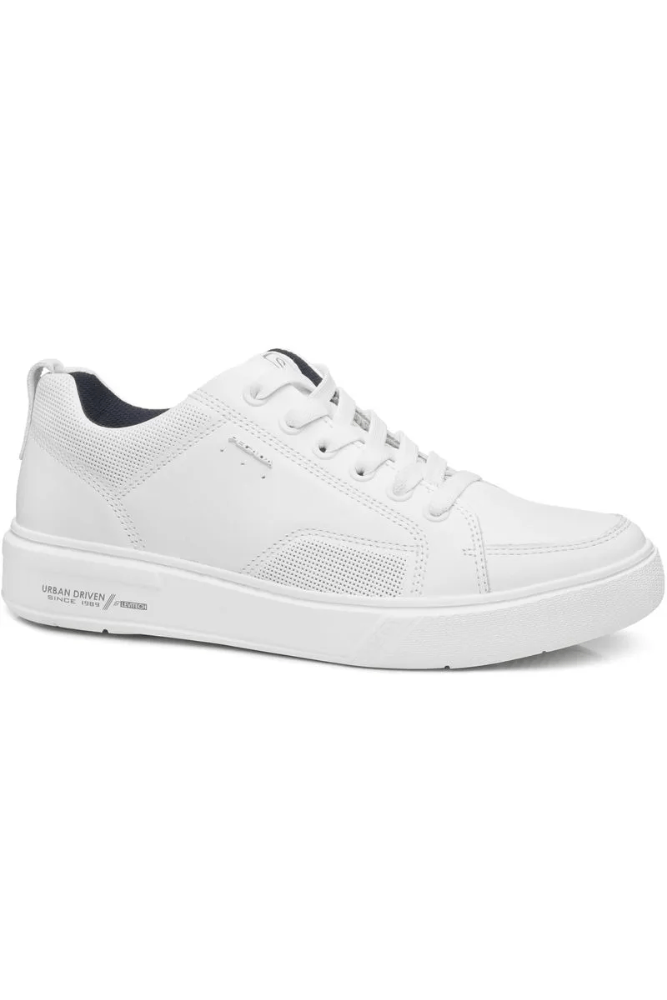 Tênis Pegada Casual Masculino Em Couro 111902-01 Branco