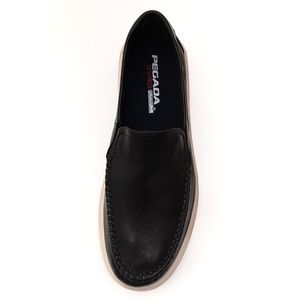 Sapato Pegada Mocassim Masculino Couro 142304-02 Preto