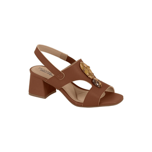 Sandália  Modare Ultraconforto Feminina Salto Bloco 7172.127 Marrom