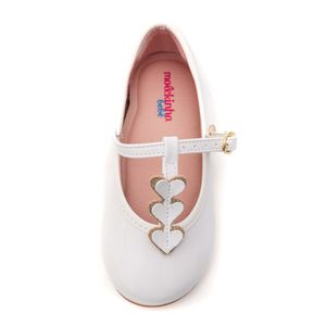 Sapatilha Molekinha Infantil Menina Coração  2106.1077.15250 Branco
